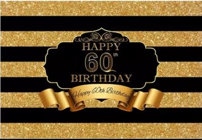 toile de fond 60 ans happy birthday